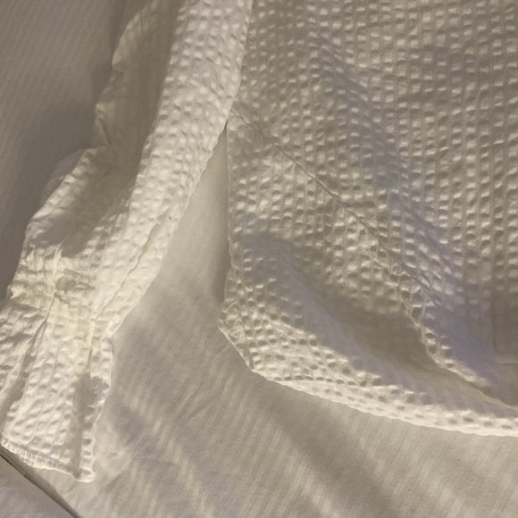 H&M White Textured Long Sleeve Top 10 - Picture 6 of 9